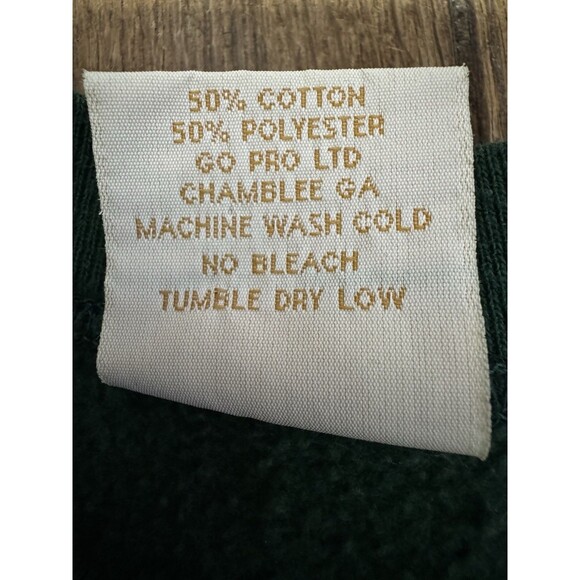 Vintage Whitetail Buck Men’s Green Hunter Outdoor Crewneck Graham USA Made - XL - Picture 5 of 6